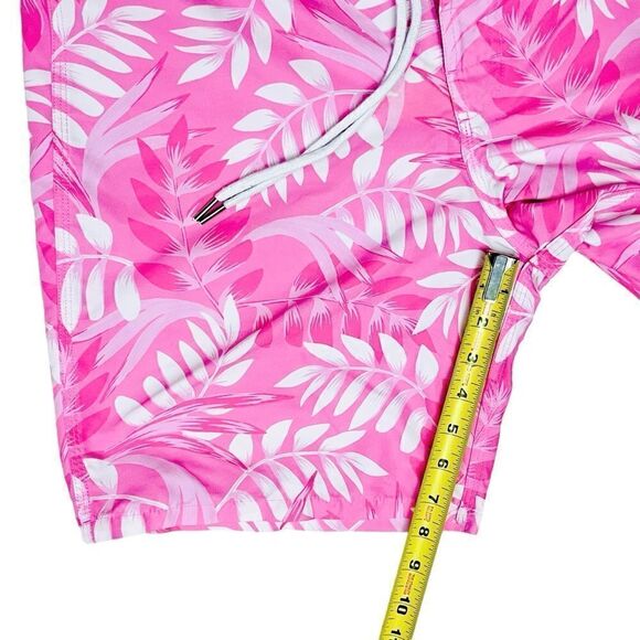 Strong Boalt Swim Trunks Board Shorts Sz 32 Pink White Floral - Picture 6 of 9